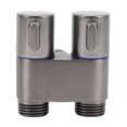 thumbnail image 1 of Válvula De ángulo 1 En 2 Salida, Rosca Macho G1/2 Válvula De Cobre De Doble Control Control De Agua Para Inodoro Bidé Balcón Cocina, 1 of 7