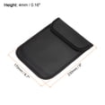 thumbnail image 2 of Unique Bargains Faraday Bag, 2Pcs RFID Signal Blocking Pouch 9 Inch PU Wallet Anti-Radiation Anti-Tracking Anti-Spying, Black, 2 of 5
