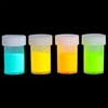Idiy Glow in The Dark Pigment Powder 4 Color Set - Green, Yellow, Orange, Blue (0.53oz Each) - Great for Epoxy Resin, DIY Arts and Crafts, Paint Making, Parties, Raves - Long Lasting Fine Powder