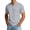 Grey, variant on Solid Color Half Zip Short Sleeve T Shirt Stand Collar Athletic Casual Top Breathable Tee for Gym Workout and Daily Wear Big T Shirts for Men Mens Short Sleeve T Shirts Thick T Shirts Sullen