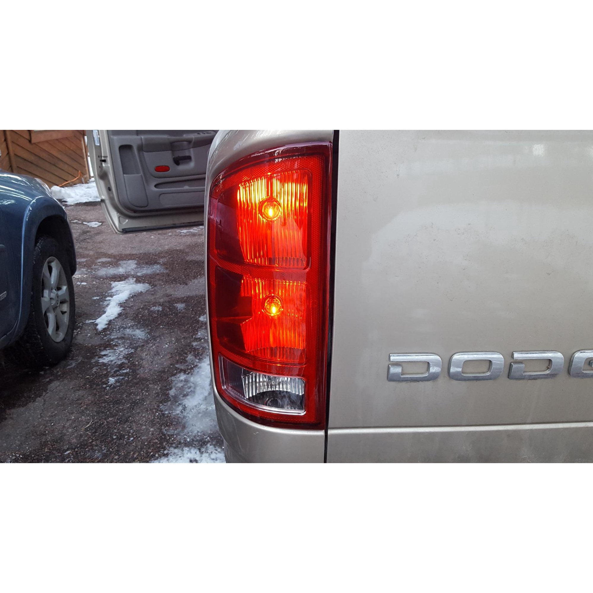 Kojem Tail Light Lamp Driver Side for 2002-2006 Dodge Ram 1500 2500 3500 w/Bulbs and Wiring Harness Replacement for CH2800147 55077347AF