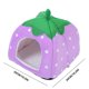 thumbnail image 3 of Apmemiss Clearance Winter Indoor Outdoor Pet House Foldable Yurt Strawberry Tent, Warm Shelter for Cats Dogs, Small Medium Breeds, Easy Storage, 3 of 9