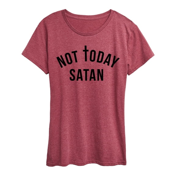 Instant Message - Not Today Satan - Women's Short Sleeve Graphic T-shirt