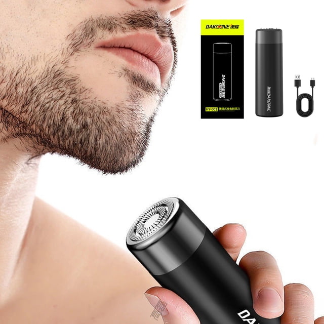 Miniafeitadora - Miniafeitadora portátil - Miniafeitadora portátil - Afeitadora para hombre - Afeitadora recargable por USB - Ideal para familias - Afeitadora eléctrica de viaje