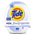 thumbnail image 2 of (4 pack) Tide PODS Laundry Detergent Soap Pacs, Free and Gentle, Hypoallergenic, Unscented, 102 Count, 2 of 14