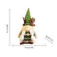thumbnail image 5 of Estatua de enano de Navidad con adornos colgantes de árbol pequeño con barba blanca (niña), 5 of 5