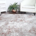 thumbnail image 7 of BNM Distressed Modern Indoor Area Rug, 10' x 14', Rust, 7 of 7