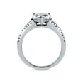 thumbnail image 4 of BERRICLE Sterling Silver Solitaire Wedding Engagement Rings 1.7 Carat Heart Shaped Cubic Zirconia CZ Heart Promise Ring for Women, Rhodium Plated Size 7.5, 4 of 10