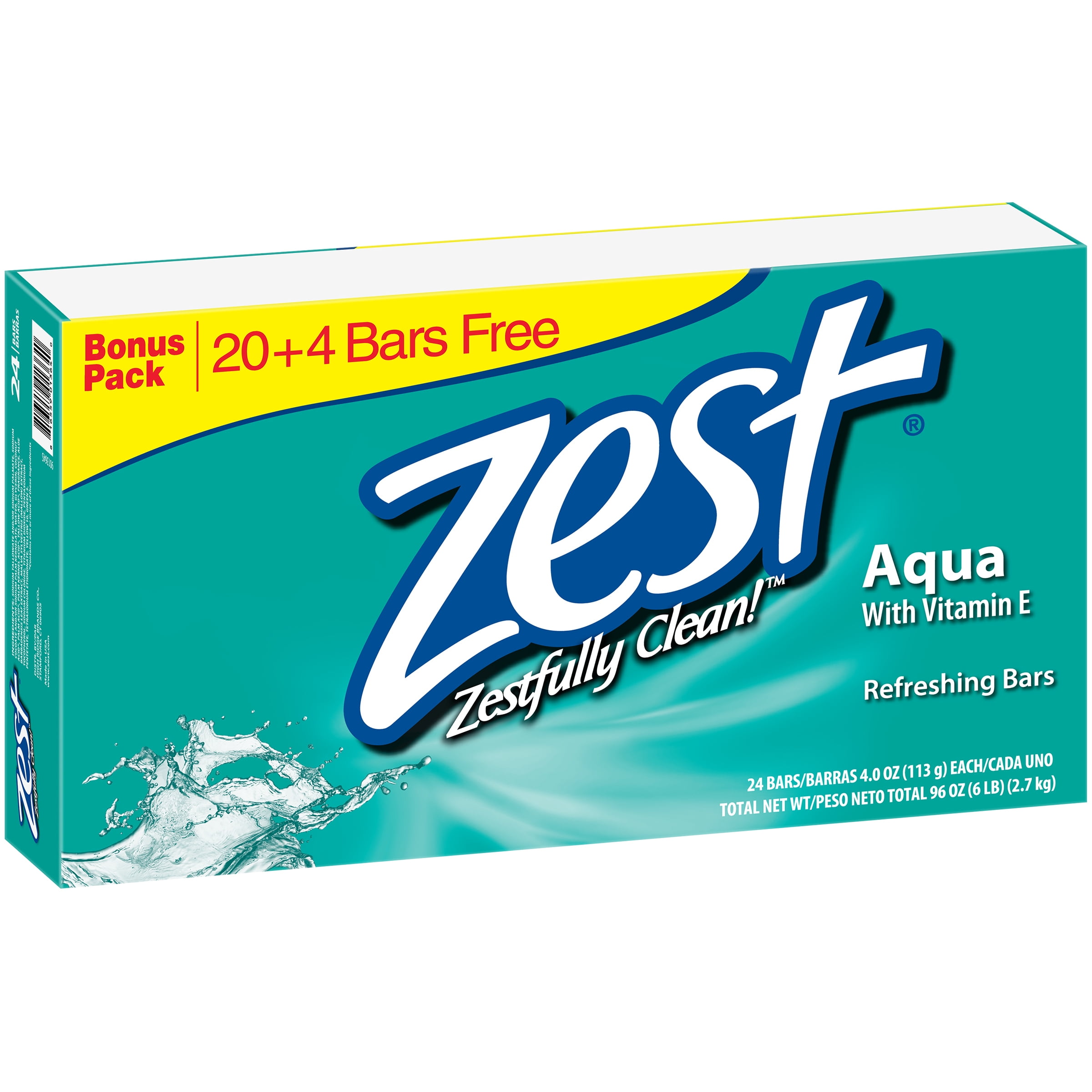 Zest® Aqua Refreshing Soap 244 oz. Bars