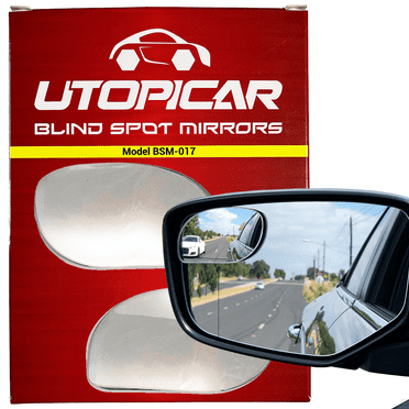 Utopicar BSM017 Blind Spot Convex Car Mirror, 2 Pack