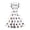 Cartoon Ghost, variant on Women's Fall Vintage Halloween Eyeball Mosaic Dress Square Neck Short Sleeve Fit and Flare Casual Midi Dress
