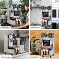 thumbnail image 2 of ROVSUN Cup Sealing Machine, Fully Automatic Cup Sealer Machine 500-650 Cups/H, Electric Cup Sealing Machine 88/89/90/95mm with LCD Digital Control, Cup Sealer for Bubble Milk Tea Coffee, Black, 2 of 16