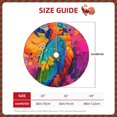 thumbnail image 2 of Fotbe Vibrant Parrot Splash Art Pattern Christmas Tree Skirt, Tree Skirts Plush Christmas Decorations, Christmas Tree Skirts Xmas Decorations Holiday Party Decor-36", 2 of 6