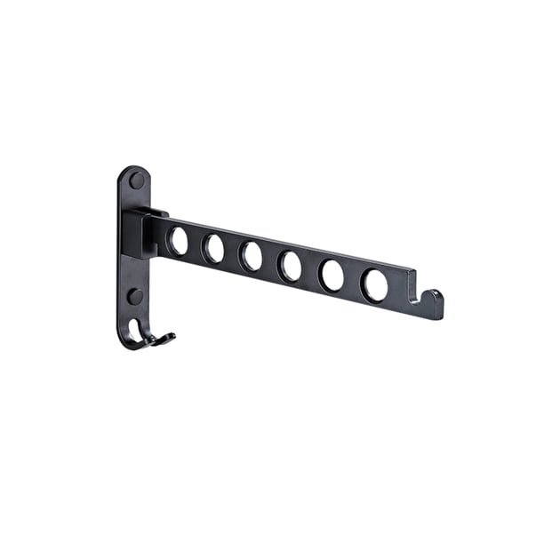 Perchero Para Ropa, Estante De Ropa Plegable De Aluminio Espacial, Estante De Montaje En Pared De 6 Agujeros Para Balcón Y Dormitorio Kearding HA026017-01