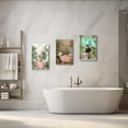 thumbnail image 3 of Hieng Kids Bathroom Wall Art Animal Bathroom Decor Funny Bathroom Posters Animals in the Bathtub Pictures Tropical Jungle Bath Wall Decor (Framed canvas), 3 of 6