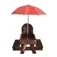 thumbnail image 2 of CBFFDC Squirrel Picnic Table Feeder 1 Set Wooden Squirrel Feeder Creative Shape Stable Structure Smooth Edge Easy to Refill Corn Cob Holder Reusable, 2 of 7