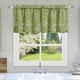 thumbnail image 1 of Floral Print Curtain Valance Polyester Semi Sheer Window Treatment for Kitchen Living Room Cafe Decor Spring Tassel Trim Short Curtain Panel Home Decorative Accent, 1 of 6