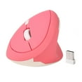 thumbnail image 3 of Ratón vertical CUTICAT 1600DPI Cómodo 6D Gamer PC Accesorios 2.4G Rosa, 3 of 8