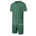 thumbnail image 4 of Afdoent Mens Two Piece Outfits Men's Suits Casual And Relaxed Fit For Everyday Wear Gatherings And Parties Two Piece Outfit With Stretch For Summer Beach Clothes Comfortable, 4 of 5