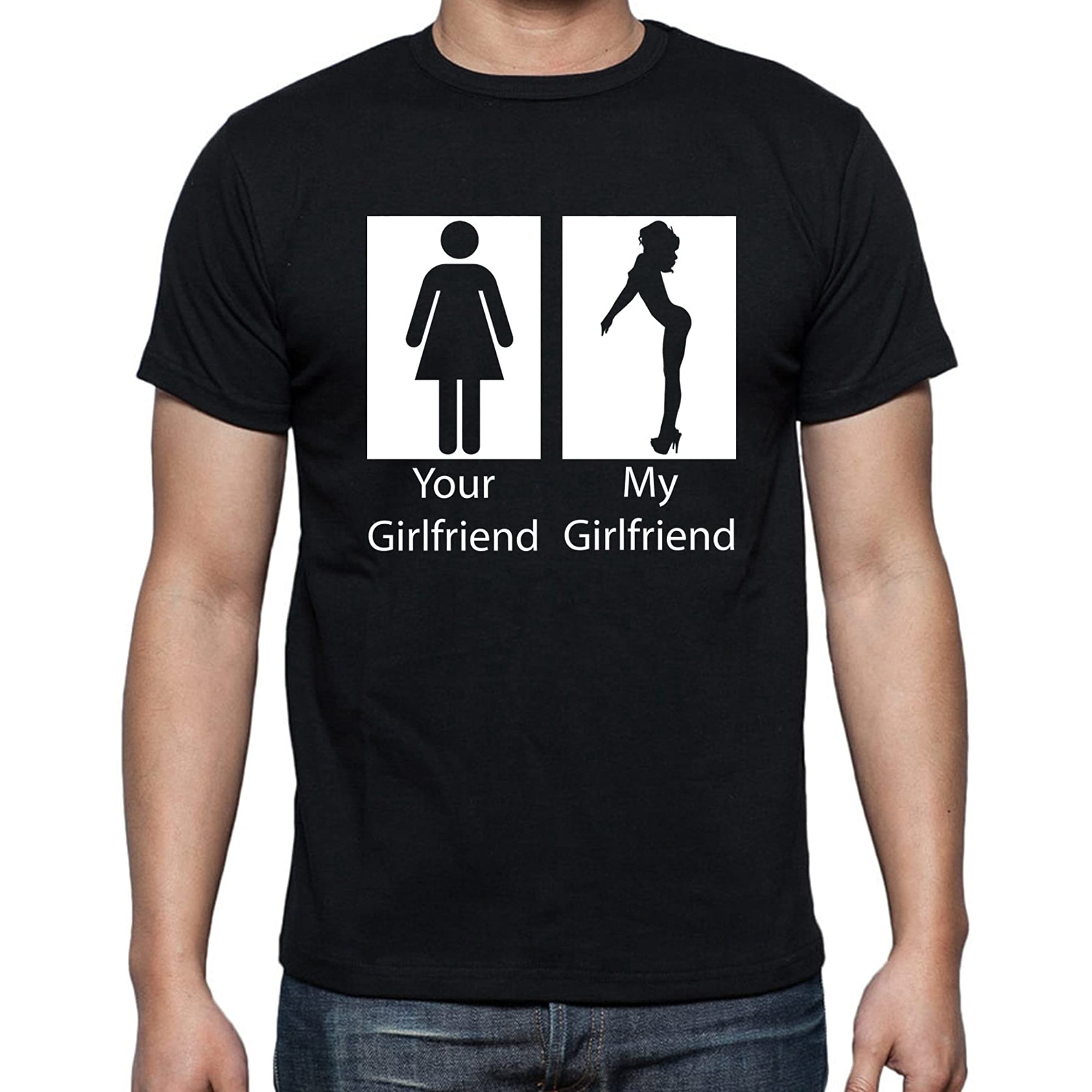 Mojeska Your Girlfriend, My Girlfriend T-shirt Funny Shirts | Walmart Canada