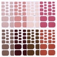 thumbnail image 2 of Buy 2 Get 1 Free - Solid Pink Toe Nail Stickers, Full Wrap Glossy Nail Polish Strips, Waterproof Self-Adhesive Toenail Decals for Women & Girls, Salon Quality Classic Pedicure Nail Art, 2 of 10