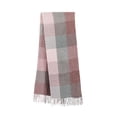 thumbnail image 2 of Duoif Women Scarf, Women's Big Coloured Checked Scarf Winter Warm Wrap Scarf Elegant and Classic Design Shawl Wrap for Women and Men Scarf Shawl Rose Gold, 2 of 9
