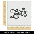 thumbnail image 2 of Love Birds on Text with Heart DIY Cookie Wall Craft Stencil - 4.5 Inch, 2 of 5