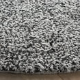 thumbnail image 3 of SAFAVIEH Berber Deena Distressed Area Rug, Ivory/Black, 6' x 6' Round, 3 of 11