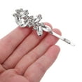 thumbnail image 2 of GOOHOCHY 6 pasadores de cristal para el pelo: pinzas para el pelo brillantes con diamantes de imitación, accesorios de novia, horquillas de flores, accesorios de boda para graduación., 2 of 8