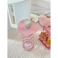 thumbnail image 6 of Heart Shaped Sidetable Coffee Tables Metal Furniture Home Living Room Sofa Side Bedside Table Balcony Small Tea TableHL (Pink), 6 of 9