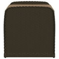 thumbnail image 3 of vidaXL Storage Bench with Cushion Brown 80x51x52 cm Poly Rattan, 3 of 5