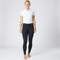 thumbnail image 4 of Horze Gwen Womens Silicone Full Seat Riding Tights with Phone Pocket and Mesh, 4 of 12