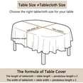 thumbnail image 3 of Vintage Blue Oval Tablecloth for Oval Table Smaller Than 54 x 96 inches, Waterproof Table Cloths for Dining Room Indoor Outdoor Table Cloth - 60x102in, 3 of 6