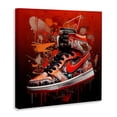 thumbnail image 2 of Stupell Industries Modern Shades Of Red Sneaker Canvas Art, 24 x 24, by Creative Studio, 2 of 8