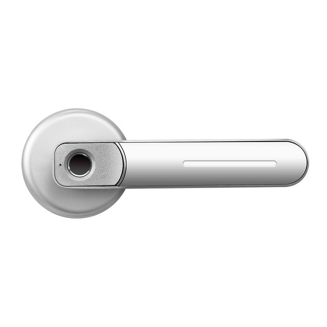 Door Lock, Fingerprint Door Lock Handle USB Rechargeable Anti Theft Smart Biometric Keyless Security Entry Electronic Lock with 2 Keys ,Easy to Install