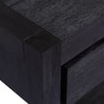thumbnail image 3 of Lunale 55.1" Console Table with 2 Drawers and 1 Shelf, Rectangular Table with Acacia Veneer for Entryway, Living Room, Black, 3 of 7