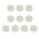 thumbnail image 1 of Bewildely 10 piezas de flores artificiales de Navidad, flor de Pascua con purpurina, flor falsa reutilizable, manualidades DIY, fiesta de boda, Año Nuevo Kits de decoración para fiestas blanco Bewildely HA008610-04, 1 of 6