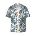 thumbnail image 3 of Goofa Flowers and Butterflies Printed Men's Casual Short-sleeved Shirt,Lightweight Breathable Button-down,Summer Casual men's top,Versatile Fashion shirt-, 3 of 7
