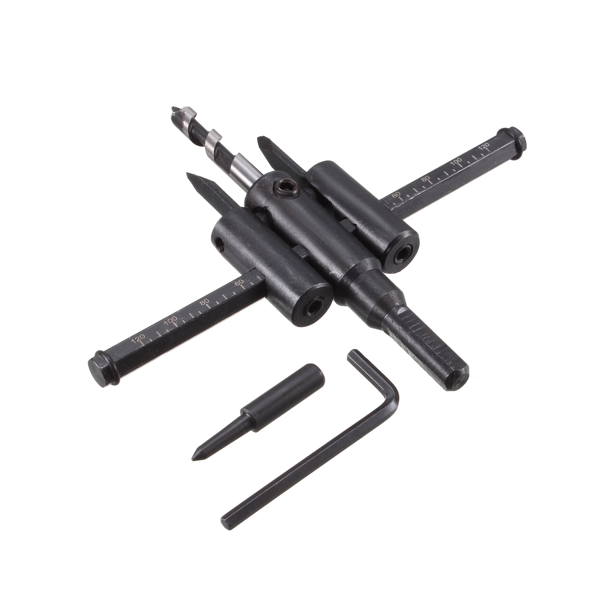 Circle Hole Cutter 30mm to 120mm Adjustable Saw Drill Bit Round Cutting