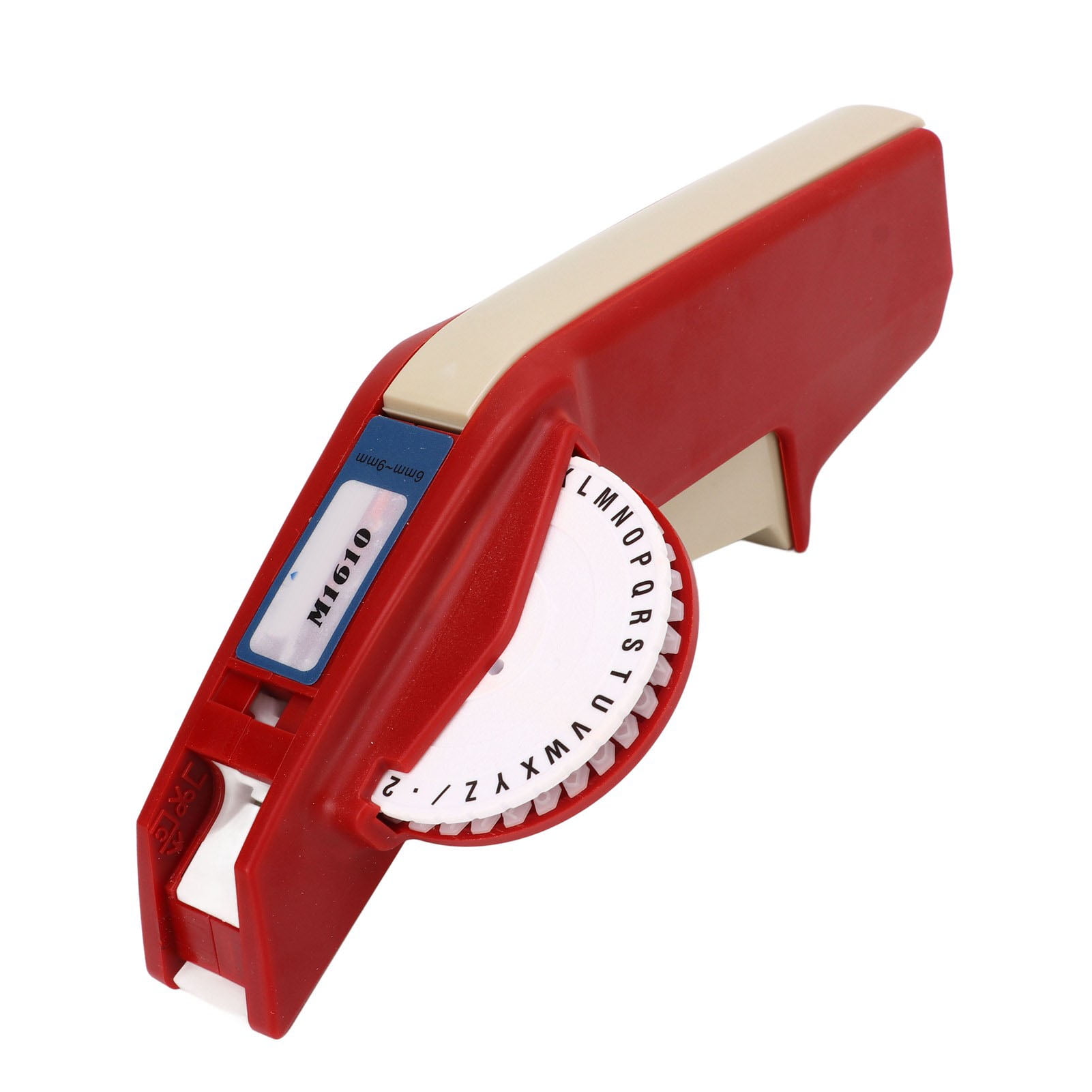 Embossing Label Maker, High Sharpness One Hand  Manual Label Printer For Home Black,Red