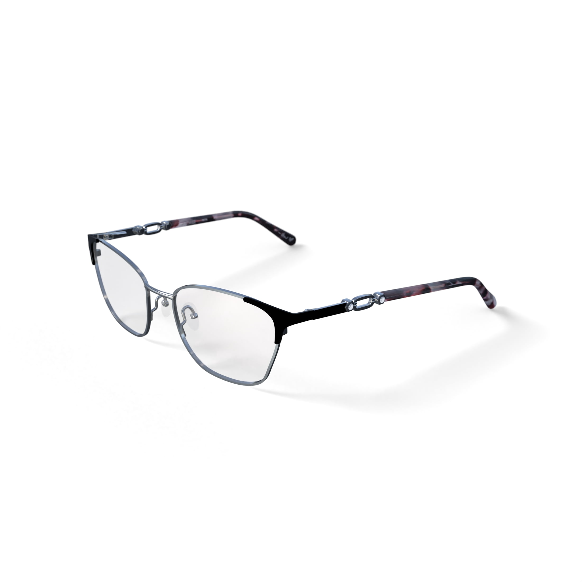 Flower Women's Petal Prescription Eyeglasses with Case, Gold