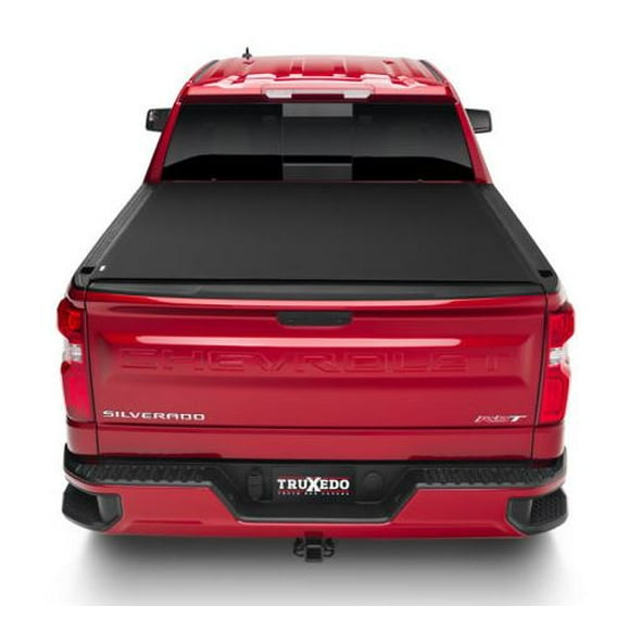 Truxedo Tonneau Cover 773001 Deuce 2; Soft Roll-up Hook And Loop/Flip-up Front Panel; Lockable Using Tailgate Handle Lock; Black; Vinyl