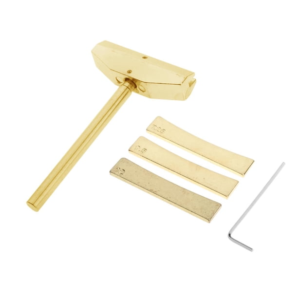 Inserciones de Caul Herramientas Luthier Hugo Estilo 7 de Acero para Bajo de Guitarra Eléctrica Acústica