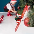 thumbnail image 4 of Escalera eléctrica de escalada de Papá Noel de peluche, regalo navideño para subir y bajar al aire libre Fibra, 4 of 8