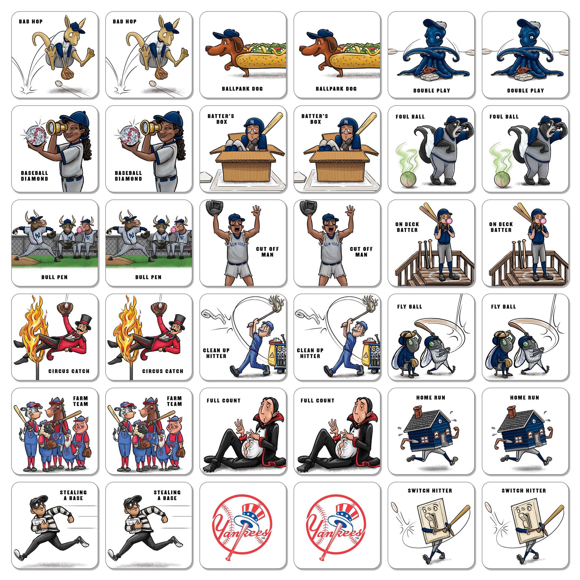 New York Yankees Licensed Memory Match Game