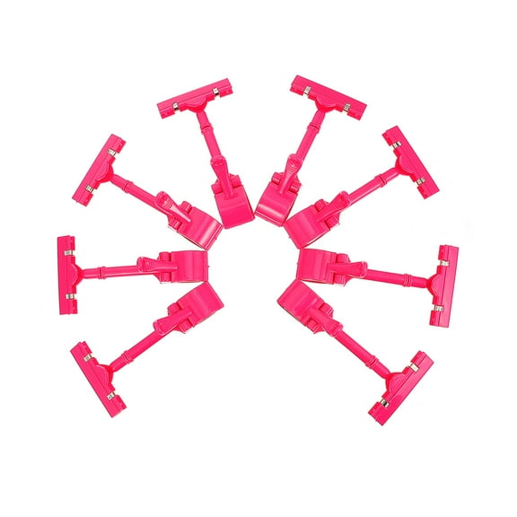 HEALEEP 8Pcs Plastic Sign Clips for Retail Display and Reusable for Office Workers