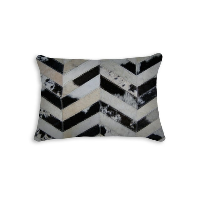 Oreiller en Cuir de Vachette Neutre Torino Naturel / 12"x20 Pouces