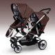 thumbnail image 3 of Foldable Twins Baby Carriage Stroller Twin Can Sit and Lie Double Stroller Shock Absorber Second high view Child Stroller ShopWise Round, 3 of 6