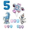 Frozen 2 5th Birthday Anna ELSA Olaf Nokk The Water Spirit Horse Snowman Snowflake 17 Piece Party Balloons Set