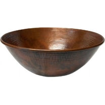 Natural Patina 14" Round Copper Vessel Bathroom Sink